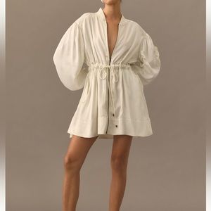 Love The Label Utility Mini Dress Off White